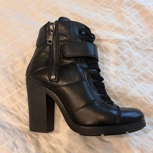 Prada combat boots